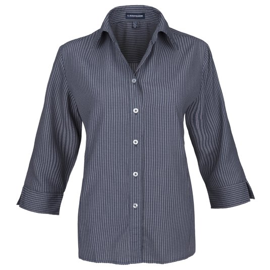 Blusa De Vestir Elevate Brewar De Manga 3 4 Para Dama