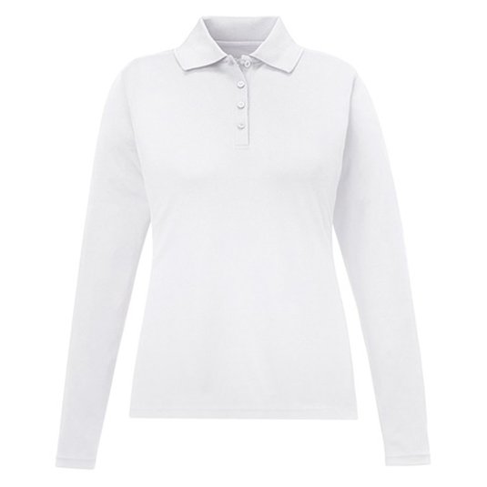 Camisa Polo Pinnacle Performance De Pique Y Manga Larga Para Dama