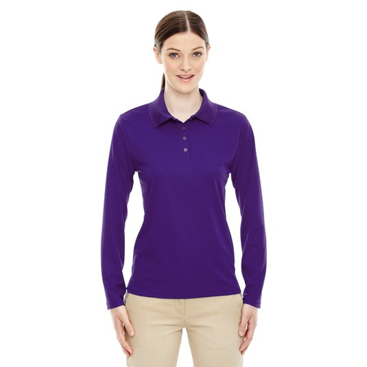 Camisa Polo Pinnacle Performance De Pique Y Manga Larga Para Dama