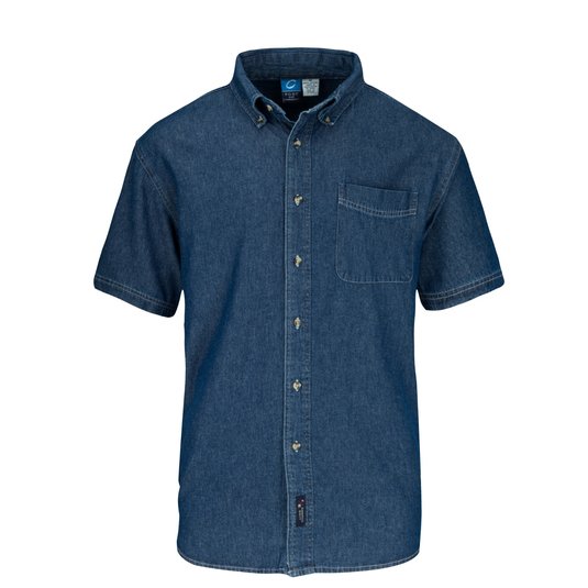Camisa De Jean Port Company Value De Manga Corta