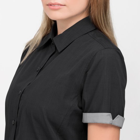 Blusa De Vestir Sanchi De Manga Corta Para Dama