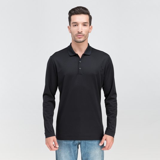 Camisa Polo Adidas Climalite De Manga Larga