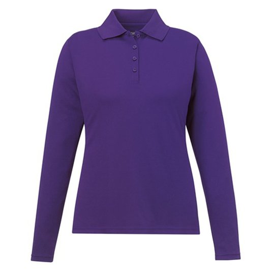 Camisa Polo Pinnacle Performance De Pique Y Manga Larga Para Dama De Core 365