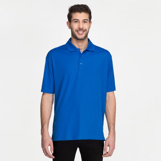 Camisa Polo Moreno De Manga Corta Para Hombre De Elevate