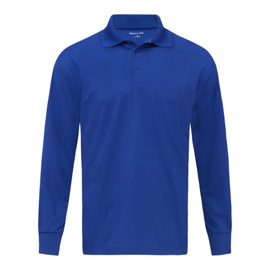 Camisa Polo Sport Wick De Micropique Y Manga Larga De Sport Tek