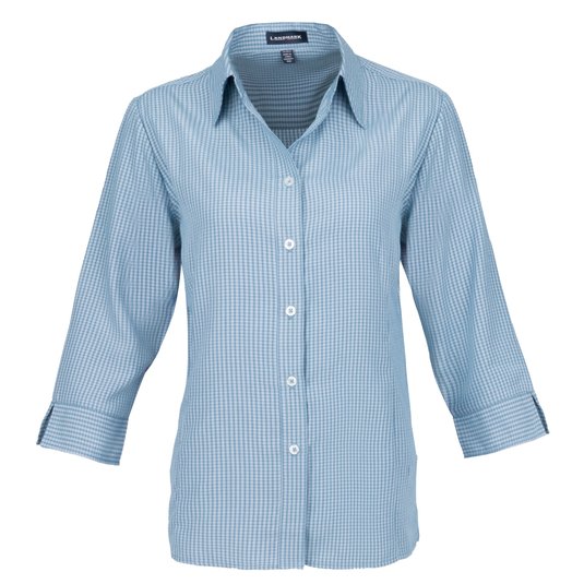 Blusa De Vestir Elevate Brewar De Manga 3 4 Para Dama