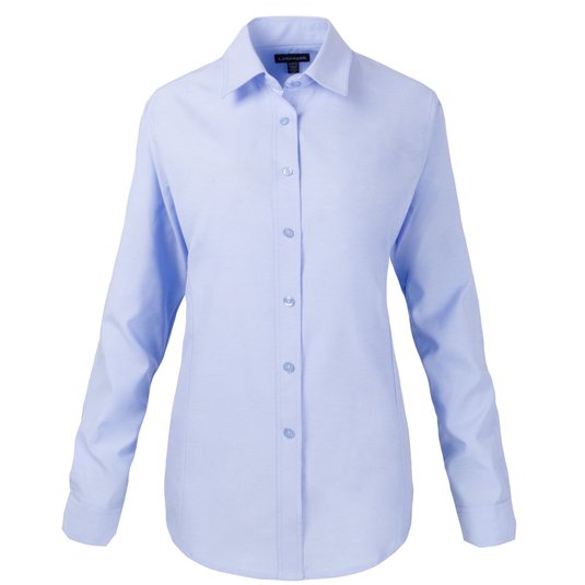 Blusa De Vestir Elevate Tulare Tipo Oxford De Manga Larga Para Mujer