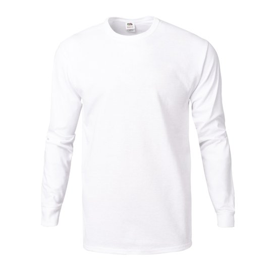 Camiseta De Manga Larga Fruit Of The Loom Heavy Cotton Hd De 5