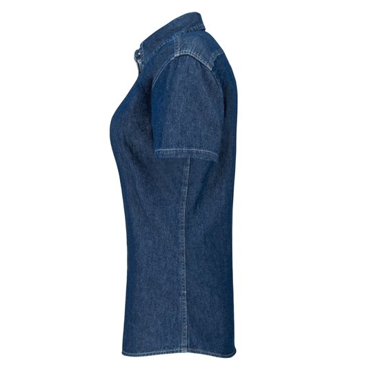 Camisa De Jean Value De Manga Corta Para Mujer De Port Company