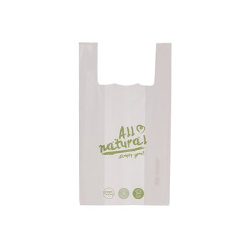 Plastic tas met handvat - 280 x 140 x 480 mm - 1000 stuks.