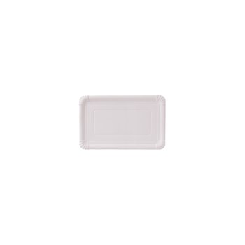 Pappteller Weiß – Eckig 10 x 16 cm – 3.000 St.