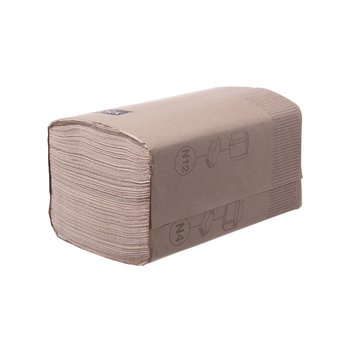 1-laags servetten van gerecycled papier – 33 x 21,3 cm – bruin – 9000 stuks