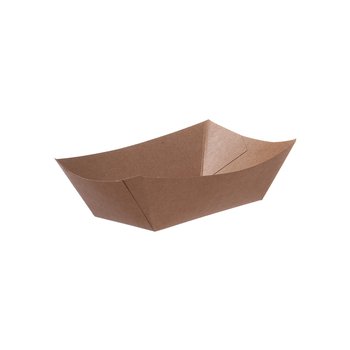 Papp-Snackschalen Braun 500 ml – 20,5 x 12,5 x 4,5 cm – 500 St.