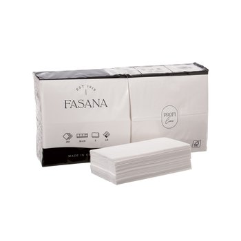 2-laags papieren servetten – 33 x 33 cm – 1/8 vouw – wit – 1500 stuks