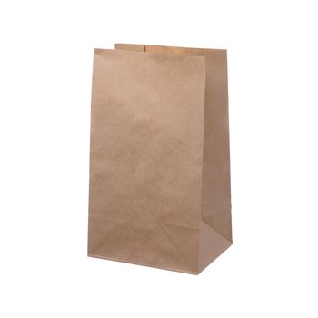 Papieren broodzakken met blokbodem – 180 x 130 x 300 mm – bruin – 500 stuks