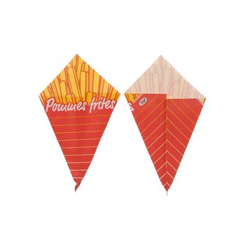 Pommes-frites-Spitztüten, Pergament-Ersatz – 200 g, 21 cm – 1.000 St.