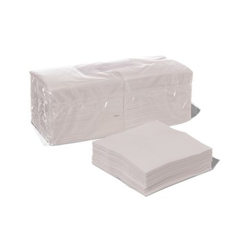 2-laags papieren servetten – 24 x 24 cm – 1/4 vouw – wit – 2000 stuks