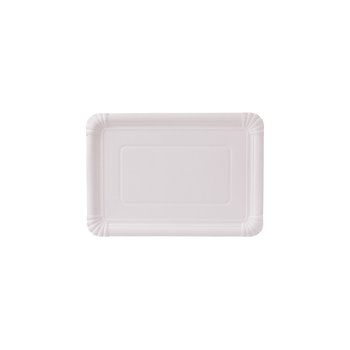 Pappteller Weiß – Eckig 16 x 23 cm – 1.000 St.