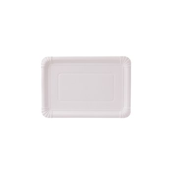 Pappteller Weiß – Eckig 17 x 25 cm – 500 St.
