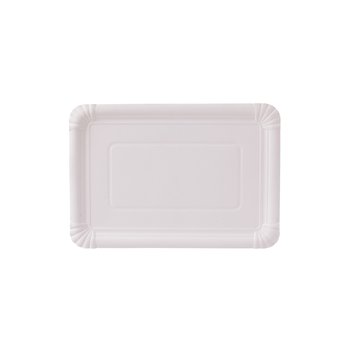 Pappteller Weiß – Eckig 21 x 29 cm – 250 St.