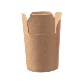 FSC® foldbar nudelboks 470 ml – brun – 500 stk.