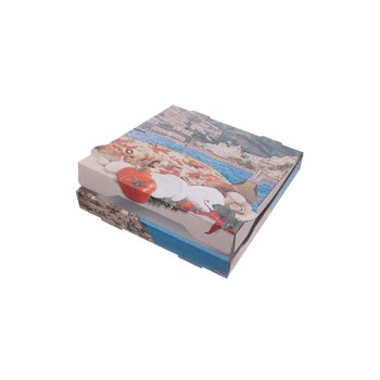 Pizzakartons „Positano“ – Francia, 33 x 33 x 4 cm – 100 St.