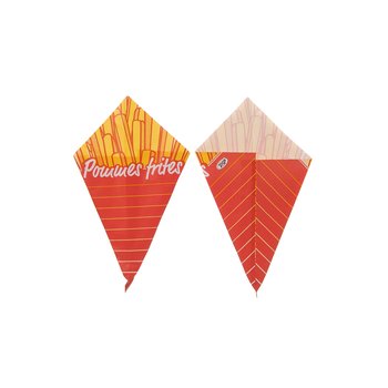 Pommes-frites-Spitztüten, Pergament-Ersatz – 125 g, 19 cm – 1.000 St.