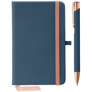Libreta de tapas blandas con bolígrafo