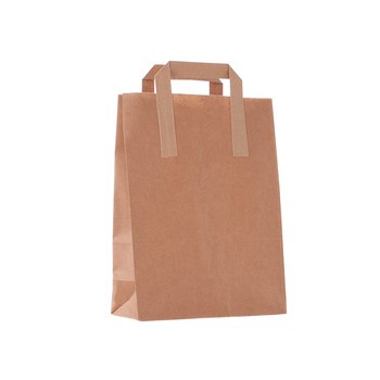 Papieren tasjes – 220 x 105 x 300 mm – bruin – 300 stuks
