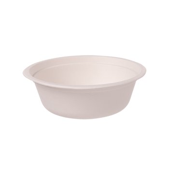 Wood Fibre Bowl 500 ml – Round 15.5 cm – White – 800 pcs.