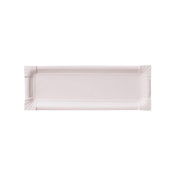 Pappteller Weiß – Eckig 8 x 23 cm – 2.000 St.