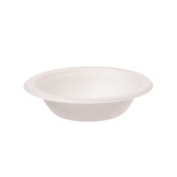 Bagasse Bowl 350 ml – Round 16 cm – White – 800 pcs.