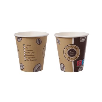 Einwandige Papp-Kaffeebecher Topline 250 ml – PE-beschichtet – Ø 90 mm – 1000 St.