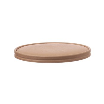 Kompostierbare Pappdeckel für Salatschalen 1.000 und 1.200 ml, Braun – 300 St.