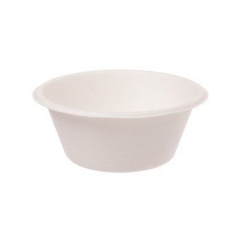 Bagasse Bowl 200 ml – Round 11.4 cm – White – 1000 pcs.