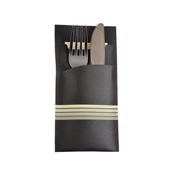 Cutlery Pocket with Napkin – Champagne – 520 pcs.