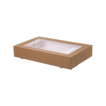 Elintarvikelaatikot – 55 x 37,5 x 8 cm – Ruskeat – 50 kpl