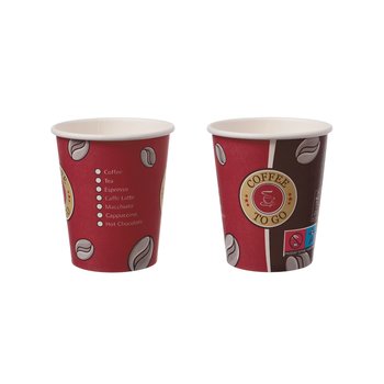 Einwandige Papp-Kaffeebecher Topline 200 ml – PE-beschichtet – Ø 80 mm – 1000 St.