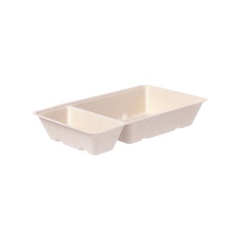 Bagasse-Snackschalen (Zuckerrohr) – 20,5 x 11,8 x 3,4 cm – 600 St.
