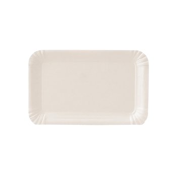 Pappteller Weiß – Eckig 7 x 14 cm – 3.000 St.