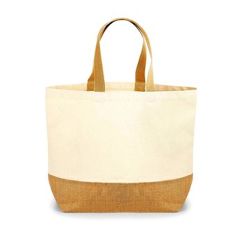 Westford Mill® Jute-Base Canvas Tote Bag – 38 x 44 cm