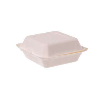 Bagasse-Hamburger-Boxen (Zuckerrohr) XL – 193 x 185 x 78 mm – 300 St.