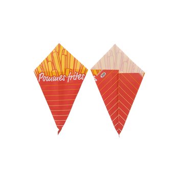 Pommes-frites-Spitztüten, Pergament-Ersatz – 100 g, 17 cm – 1.000 St.