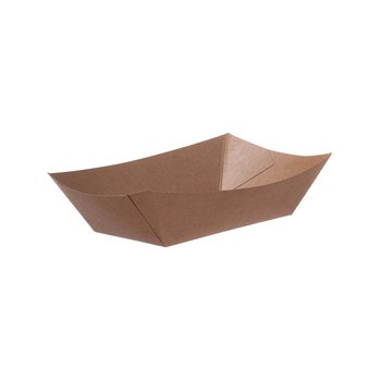 FSC® Snack Tray 800 ml – 21 x 15 x 5.5 cm – Brown – 600 pcs.