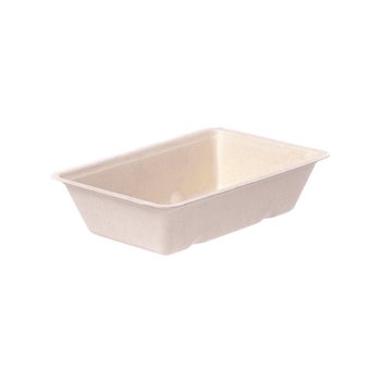 Bagasse-Snackschalen (Zuckerrohr) – 14,4 x 9,7 x 3,5 cm – 800 St.