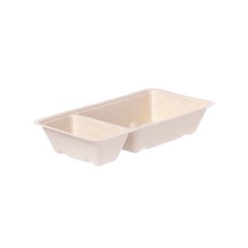 Bagasse-Snackschalen (Zuckerrohr) – 16,9 x 9,3 x 3,2 cm – 800 St.