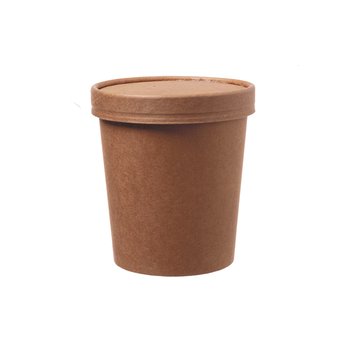 FSC® Soup Bowl Lid 480 ml – Brown – 500 pcs.
