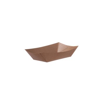 FSC® Snack Tray 300 ml – 11.5 x 11.5 x 4 cm – Brown – 1000 pcs.