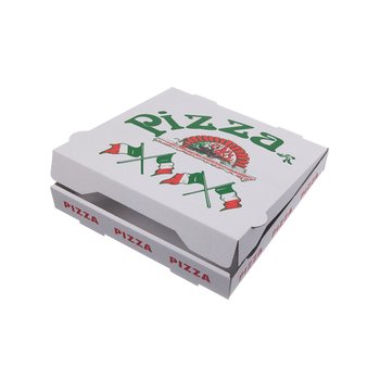 Pizzadozen – Francia, 33 x 33 x 4 cm – Italiaanse vlag – 100 stuks