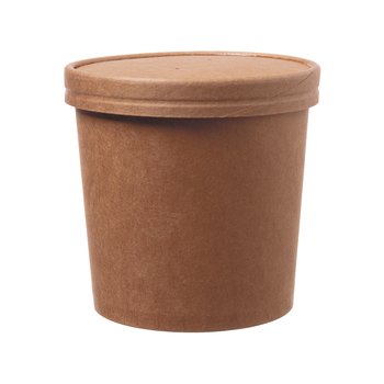 FSC®-Deckel für Suppenbecher 750/950 ml, Braun – 500 St.